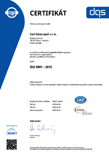 Náhled obrázku ISO 9001:2015 certifikát